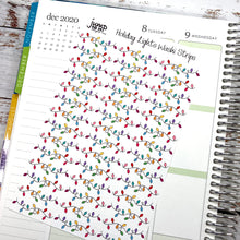 Load image into Gallery viewer, Holiday Lights washi strips  - for Erin Condren Happy Planner Hobonichi - christmas