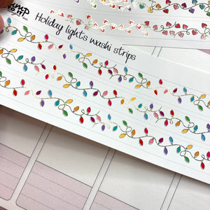 FOIL Holiday & Heart lights - Erin Condren Happy Planner B6 Hobonichi planner stickers