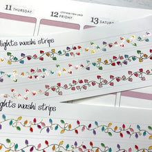 Load image into Gallery viewer, FOIL Holiday &amp; Heart lights - Erin Condren Happy Planner B6 Hobonichi planner stickers
