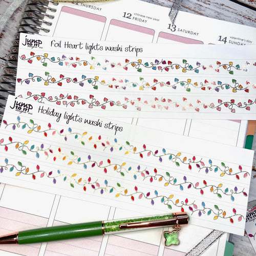 Foil - Holiday Icon planner stickers (F-142-2 Foil) – Jump To It