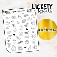 Load image into Gallery viewer, Foil - Lickety Splits - AUTUMN - planner stickers Erin Condren Happy Planner B6 Hobo - fall leaves