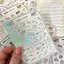 Load image into Gallery viewer, Foil - Lickety Splits - ARROWS - planner stickers Erin Condren Happy Planner B6 Hobo - accents