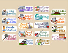 Load image into Gallery viewer, Household Chores stickers - Customized sheets! Over 50 choices       (R-105)
