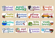 Load image into Gallery viewer, Household Chores stickers - Customized sheets! Over 50 choices       (R-105)