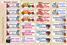 Load image into Gallery viewer, Household Chores stickers - Customized sheets! Over 50 choices       (R-105)