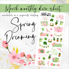 Load image into Gallery viewer, March Spring Dreaming - FOIL weekly kit Erin Condren Vertical Horizontal, Happy Planner Classic, Mini &amp; Big &amp; Hobonichi Cousin
