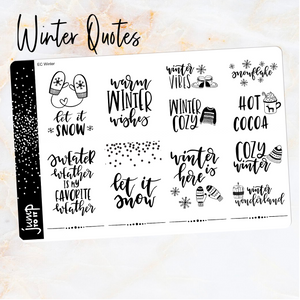 Foil - Quotes Winter & Christmas