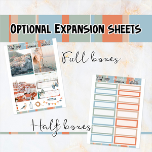 Seaside Escape - POCKET Mini Weekly Kit Planner stickers