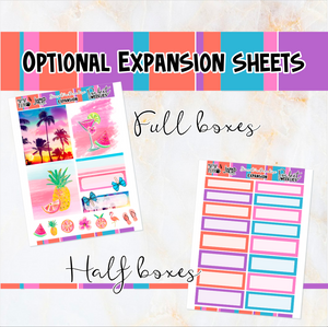 Sunset in Paradise - POCKET Mini Weekly Kit Planner stickers